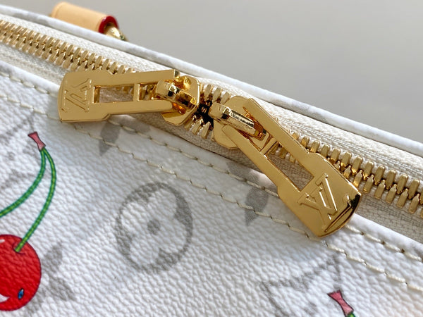 LV x TM Speedy Soft Bandoulière 30 Grey Monogram Cherry Canvas