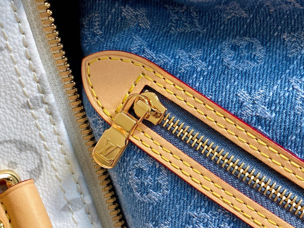 LV x TM Speedy Soft Bandoulière 30 Grey Monogram Cherry Canvas