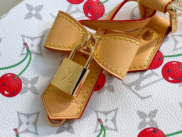 LV x TM Speedy Soft Bandoulière 30 Grey Monogram Cherry Canvas