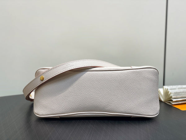 LV Boulogne Cream Grained Calfskin