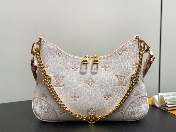 LV Boulogne Cream Grained Calfskin