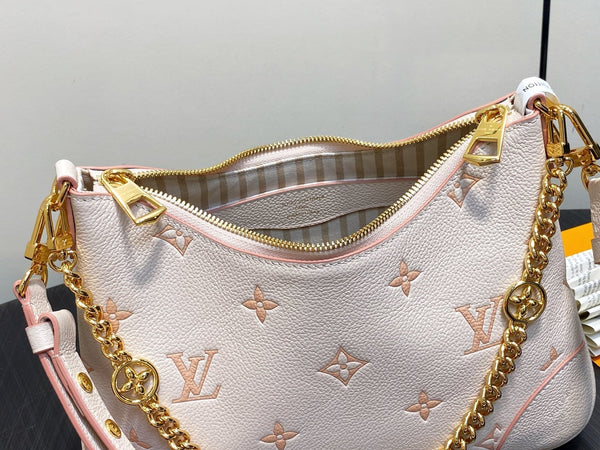 LV Boulogne Cream Grained Calfskin