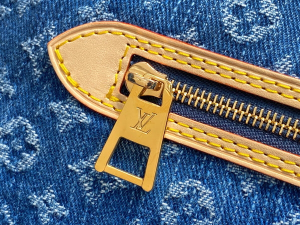 LV Neverfull MM 31cm Blue Denim