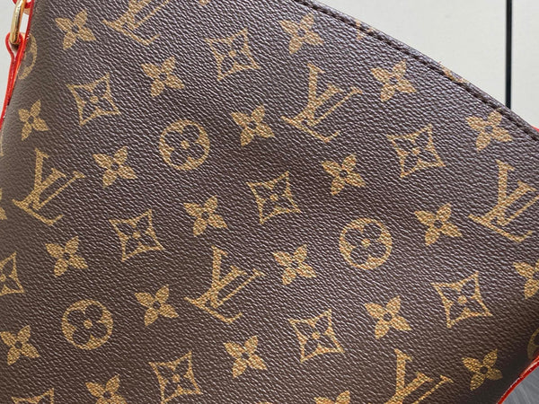 LV Drouot Shoulder Bag 22cm Brown Monogram Canvas