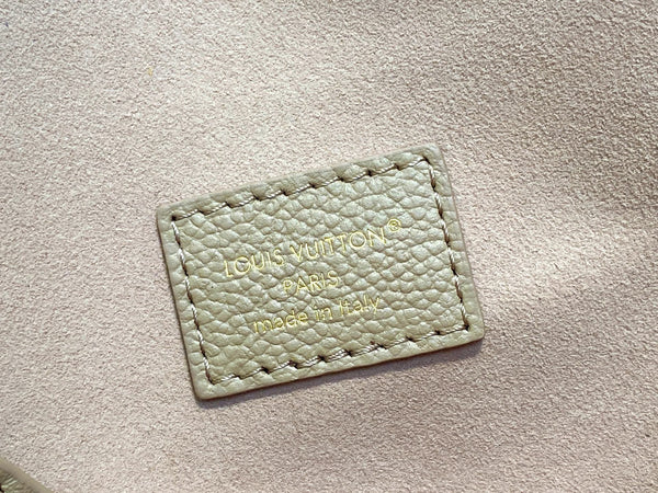 LV Anytime Flap Bag 29.5cm Dark Beige Calfskin