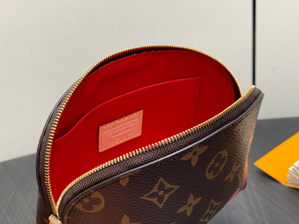 LV x TM Cosmetic Pouch PM Monogram Coasted Canvas