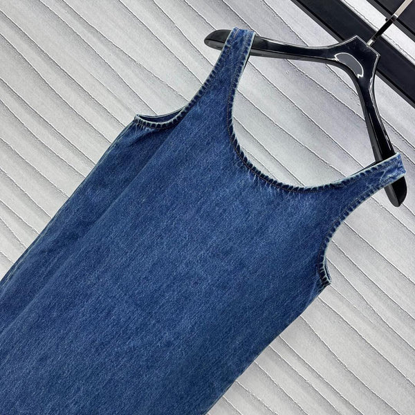 Miu Blue Denim Mini Dress