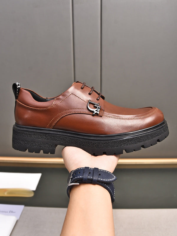 CD EXPLORER LACE-UP LOAFER BRICK CALFSKIN