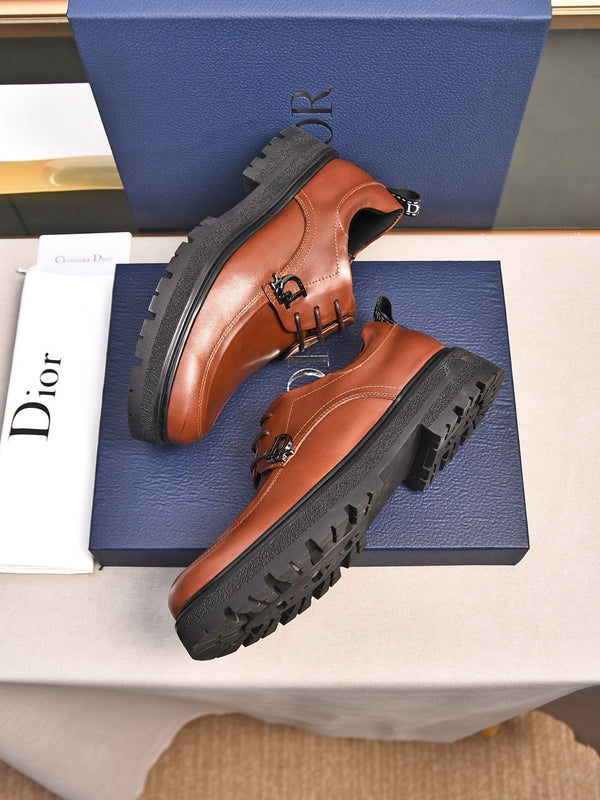 CD EXPLORER LACE-UP LOAFER BRICK CALFSKIN
