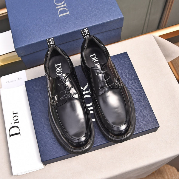 CD EXPLORER LACE-UP LOAFER BLACK CALFSKIN