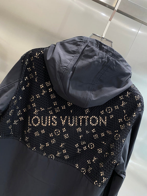 LV HOODED JACKET BLACK 238903