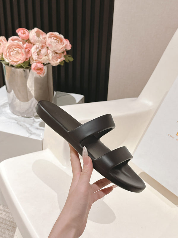 Sandalo The Row 25s Foam in gomma nera 340610