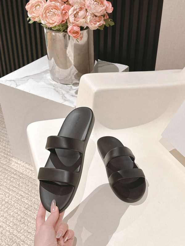 Sandalo The Row 25s Foam in gomma nera 340610