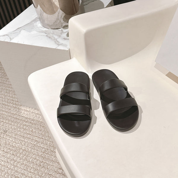 Sandalo The Row 25s Foam in gomma nera 340610