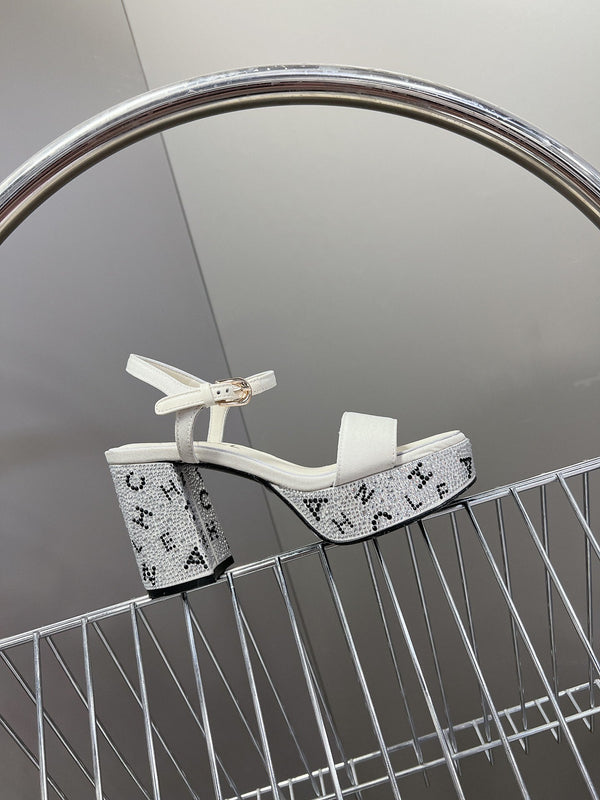 sandalo slingback 75 vitello bianco cristallo