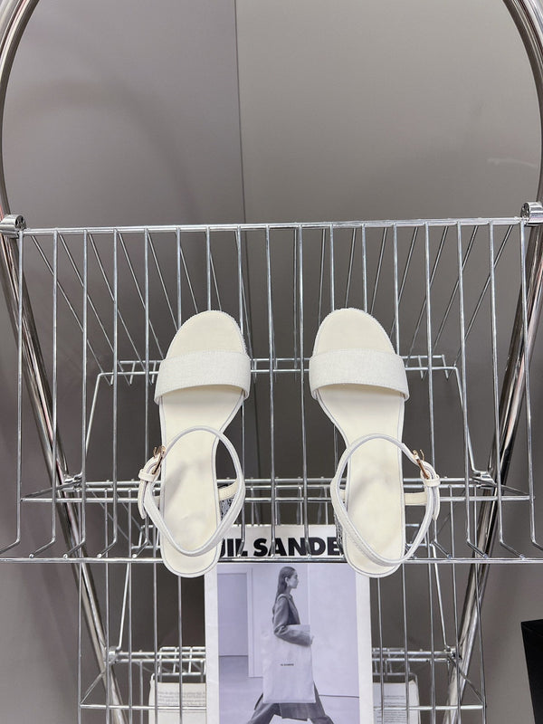 sandalo slingback 75 vitello bianco cristallo
