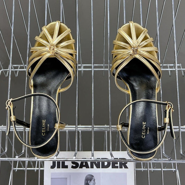 RIOMPHE SANDAL IN LAMBSKIN GOLD