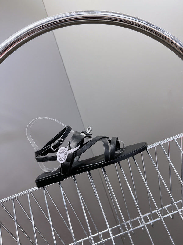 JUNE SANDAL BLACK CALFSKIN