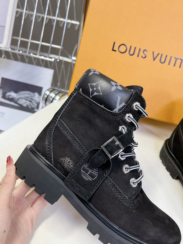 LV x Timberland Ankle Boot Black Cowhide