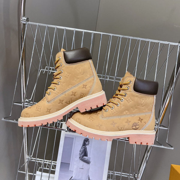 Stivaletto alla caviglia LV x Timberland 6-In Monogram Marrone Scuro