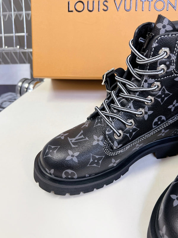 LV x Timberland 6-In Ankle Boot Black Monogram Cowhide