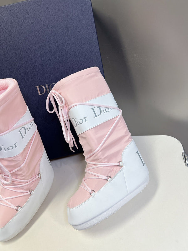 CD Short Boots 60mm In Light Pink Cowhide 989714