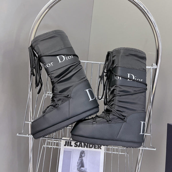 CD Short Boots 60mm In Black Cowhide 989716