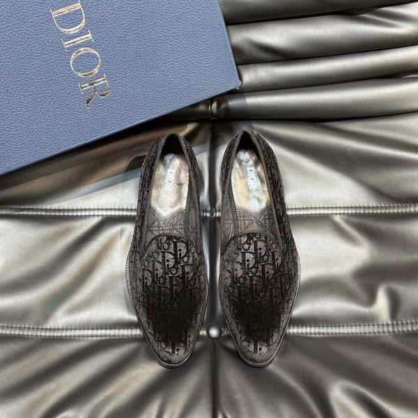 CD TIMELESS OBLIQUE LOAFER BLACK VELVET