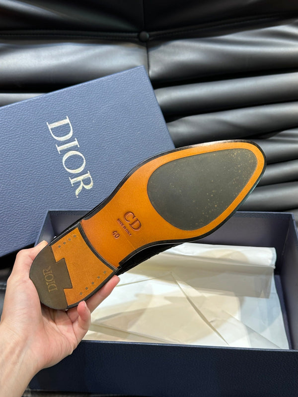 CD TIMELESS OBLIQUE LOAFER BLACK VELVET