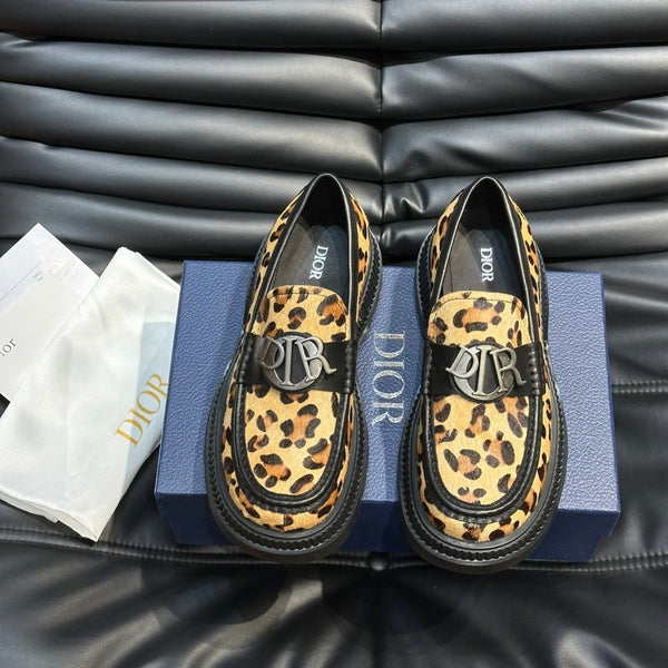 CD EXPLORER ICON LOAFER BLACK AND BRONZE FUR