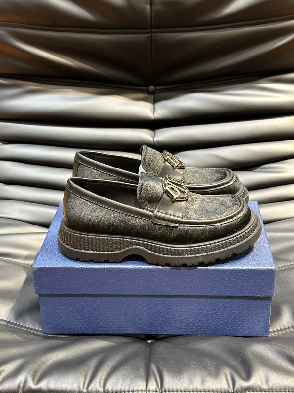 CD EXPLORER ICON LOAFER BLACK FUR