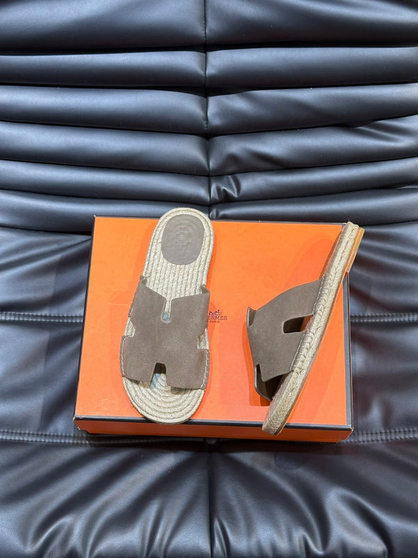 SANDALO ESPADRILLAS HM ANTIGUA IN CAMOSCIO ARACHIDI