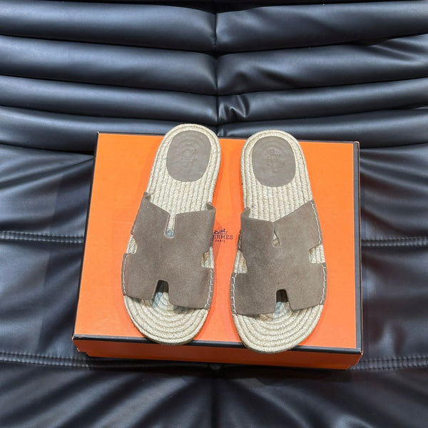 SANDALO ESPADRILLAS HM ANTIGUA IN CAMOSCIO ARACHIDI