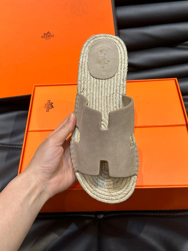 SANDALO ESPADRILLAS HM ANTIGUA IN CAMOSCIO BEIGE