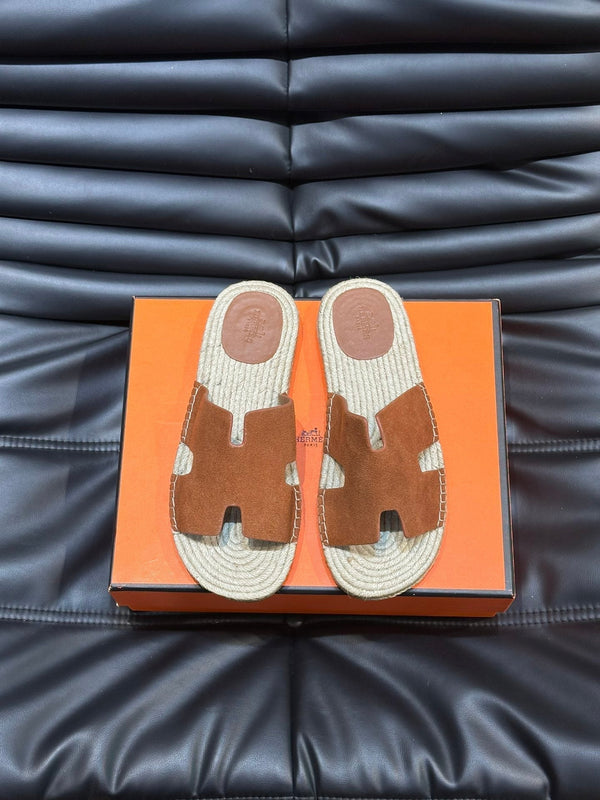 SANDALO ESPADRILLAS HM ANTIGUA IN CAMOSCIO ARGILLA