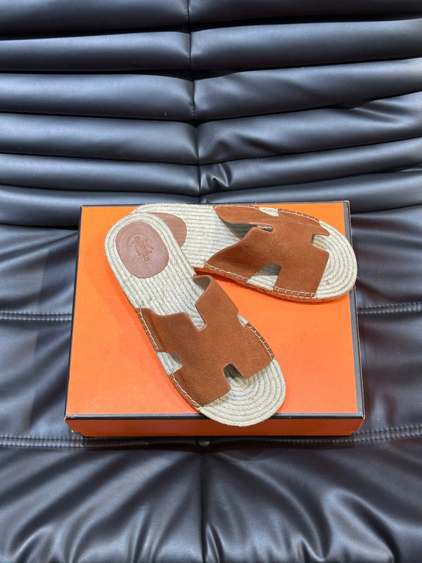 SANDALO ESPADRILLAS HM ANTIGUA IN CAMOSCIO ARGILLA