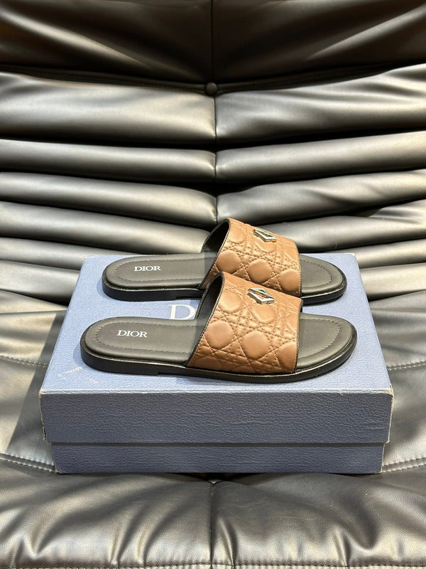 CD ALIAS SUMMER SLIPPER COPPER EMBOSSED CALFSKIN