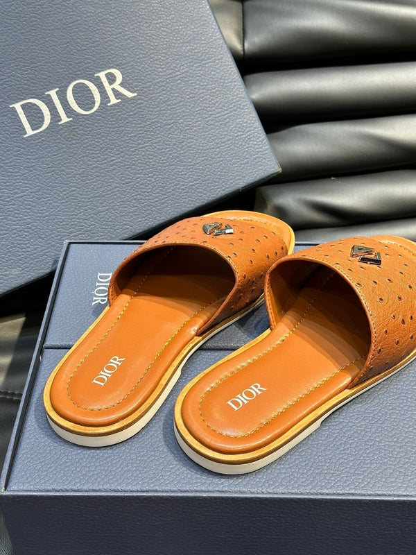 CD ALIAS SUMMER SLIPPER TIGER CALFSKIN