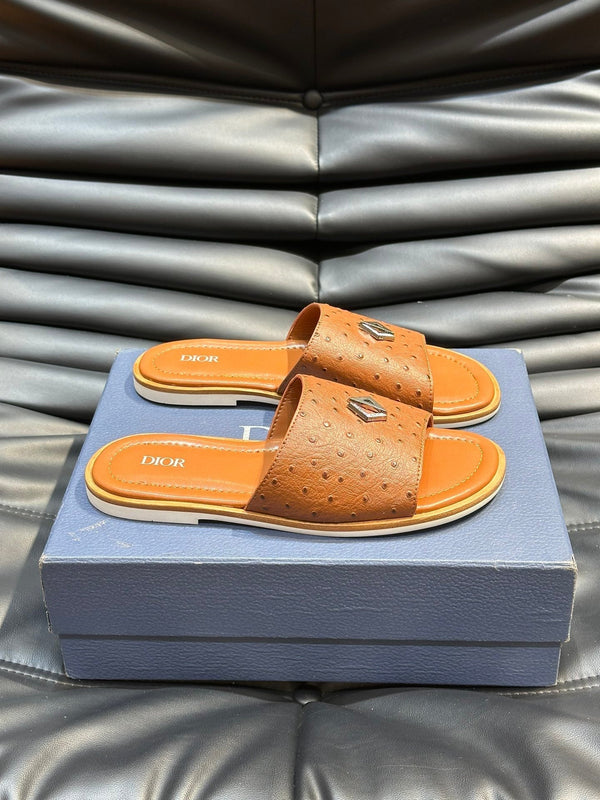 CD ALIAS SUMMER SLIPPER TIGER CALFSKIN