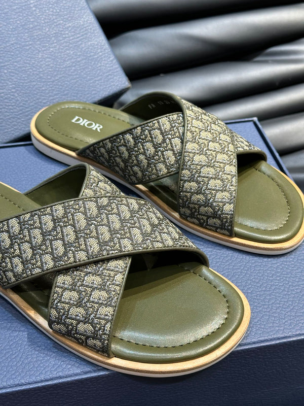 CD ALIAS SANDAL OLIVE JACQUARD