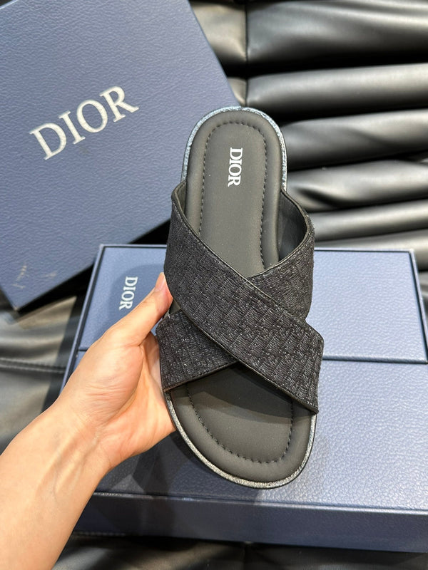 CD ALIAS SANDAL BLACK AND JUNIPER JACQUARD