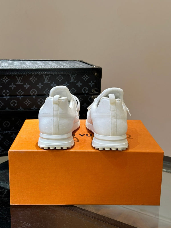 SNEAKERS LV IN VITELLO BIANCO E TESSUTO TRASPIRANTE