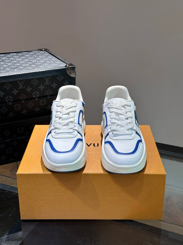 NEO RUN AWAY SNEAKER WHITE MIX BLUE CALFSKIN