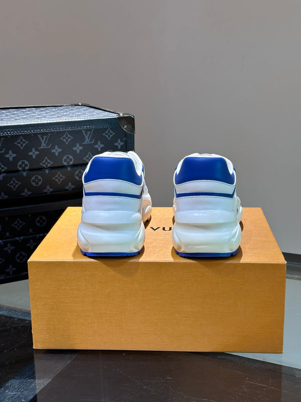 NEO RUN AWAY SNEAKER WHITE MIX BLUE CALFSKIN