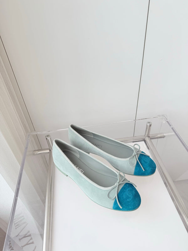 CC Ballet Flat Baby Blue Suede 238761