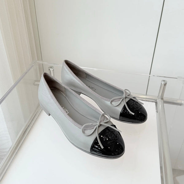 CC Ballet Flat Gray Leather 238768