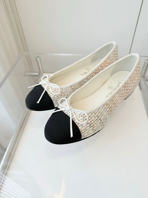 CC Ballet Flat Beige mix Multicolor Fabric 238775