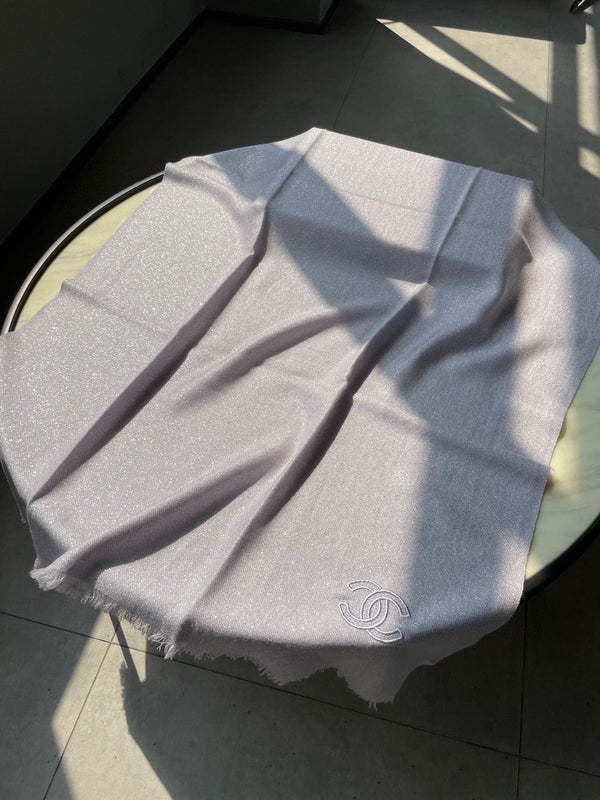 SCARF 210 CM IN PASTEL PURPLE CASHMERE  402209