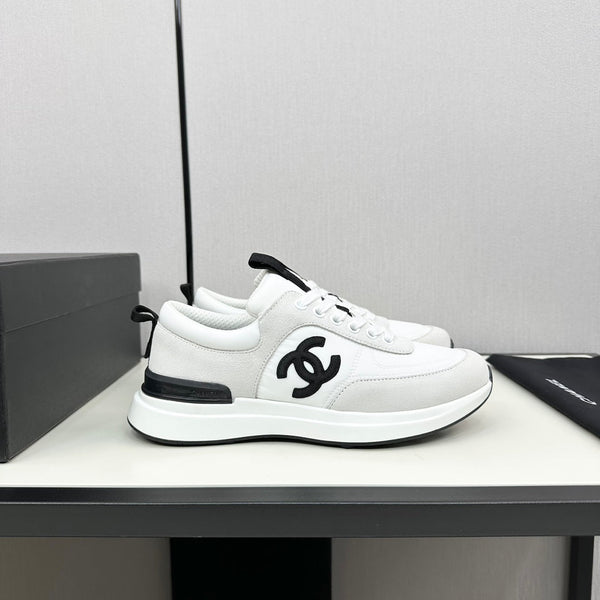 CC Sneaker Black White Cowhide Suede 789077