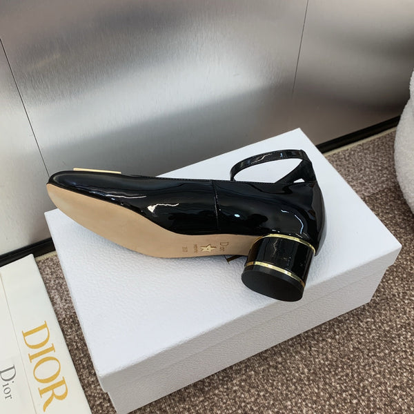 CD Miss Dior Pump 35mm Glossy Black Cowhide